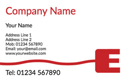 electrician business cards (3486)