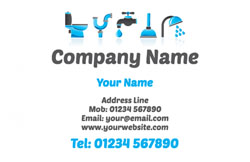 plumbing business cards (3599)