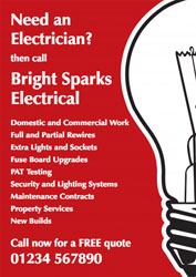 electrician leaflets (4127)