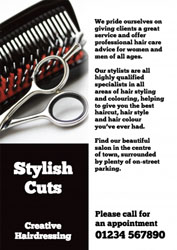 hairdressing leaflets (4245)