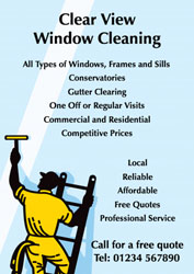window cleaning leaflets (4280)
