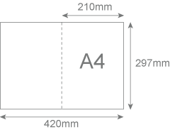 A3 Single Fold