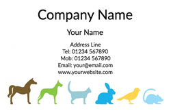 animal business cards (3352)