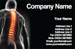 chiropractor business cards (3403)