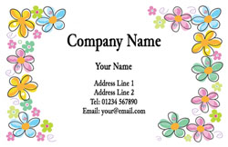 florist business cards (3502)