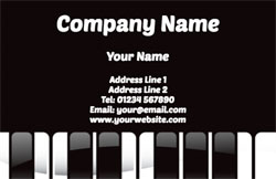 musical business cards (3578)