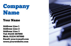 musical business cards (3580)