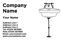 plumbing business cards (3605)