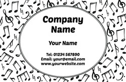 musical business cards (4655)