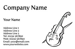 musical business cards (4656)