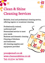 cleaning leaflets (4053)