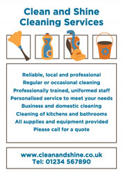 cleaning leaflets (4057)