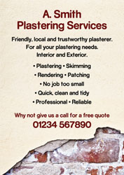 plastering leaflets (4210)