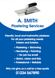 plastering leaflets (4215)