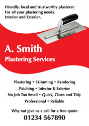 plastering leaflets (4218)