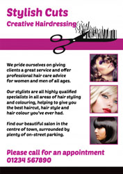 hairdressing leaflets (4251)
