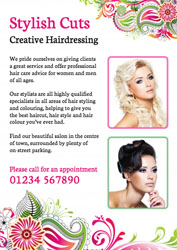 hairdressing leaflets (4252)