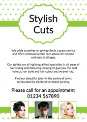 hairdressing leaflets (4259)