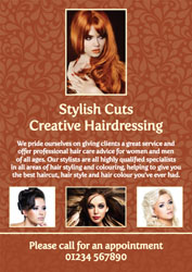 hairdressing leaflets (4262)