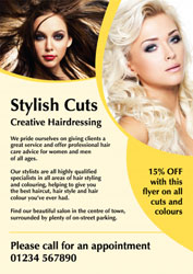 hairdressing leaflets (4264)