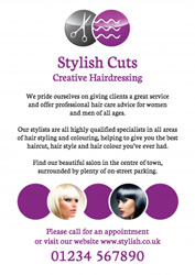 hairdressing leaflets (4265)